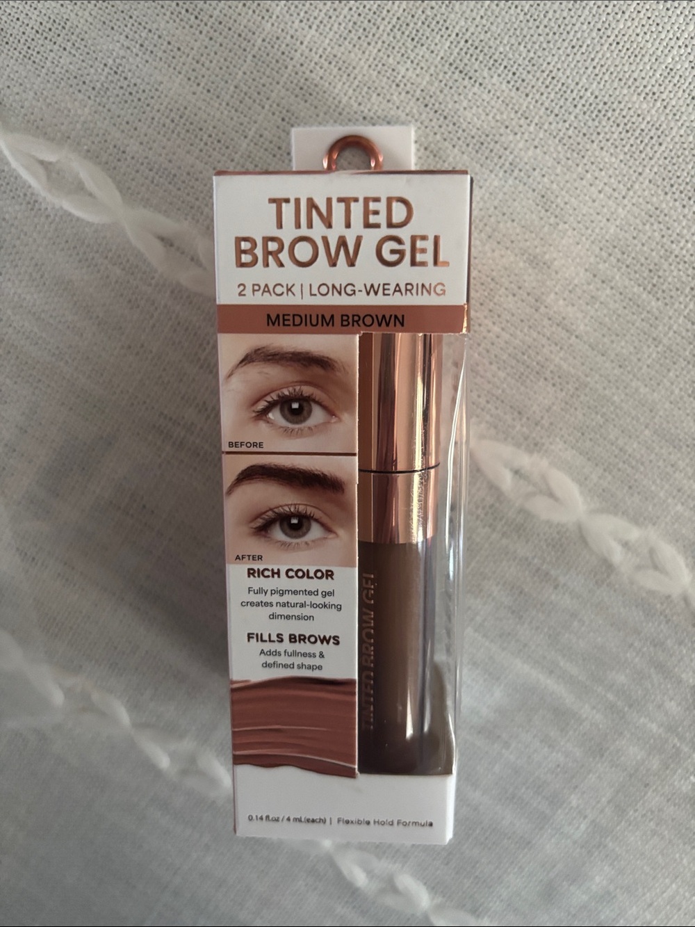 Tinted Brow Gel - Medium Brown (2 Pack)
